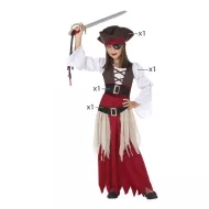 Kostium dla Dzieci Pirat (4 Pcs) - 7-9 lat