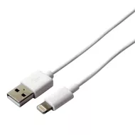 Kabel do Danych/Ładowania z USB KSIX Lightning 1 m iPhone 7 iPod iPad Biały