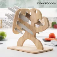 Zestaw noży z drewnianym stojakiem Spartan InnovaGoods 7 Części